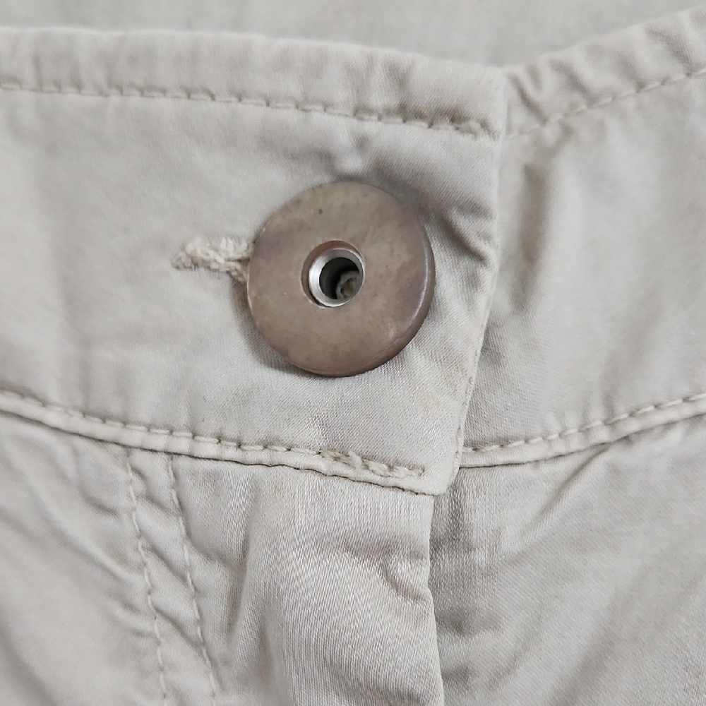 Brunello Cucinelli Women's Beige Tapered Straight Leg Pleated Pants 42 US 6 - Picture 6 of 15